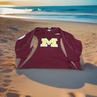GAME WORN REEBOK  MICHIGAN WOLVERINES HOCKEY ( PRACTICE )  JERSEY