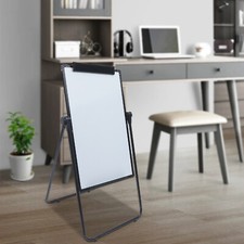 Flip Magnetic Whiteboard Double-sided Whiteboard 24x35 inch w/ Marker Tray SALE