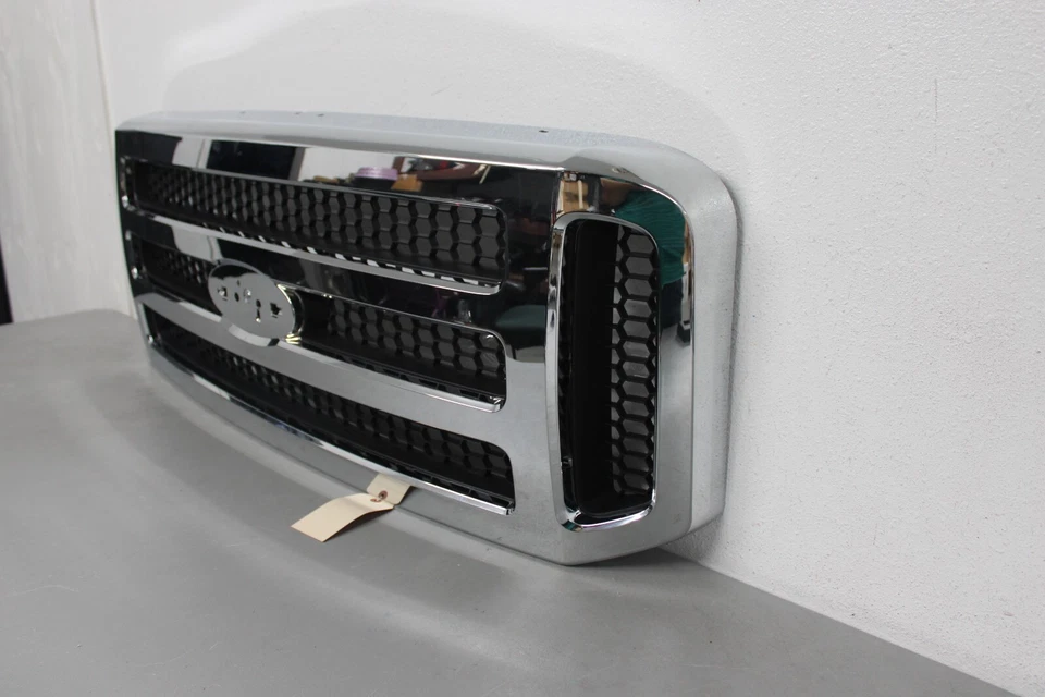 2005 2007 FORD F250 F350 SUPER DUTY FRONT GRILLE CHROME Foto 3 de 4
