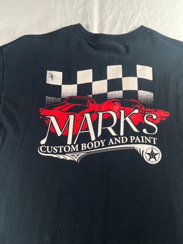 T-shirt vintage Gildan stampa grafica grande Black Mark's corpo e vernice personalizzata - Foto 12 di 13