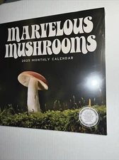 Mushrooms 2025 Wall Calendar by Marble City Press (2024, Trade Paperback)