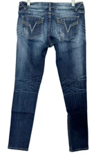 VIGOSS Y2K The Chelsea Skinny Jeans Womens 29 Distressed Low Rise Blue Denim EUC