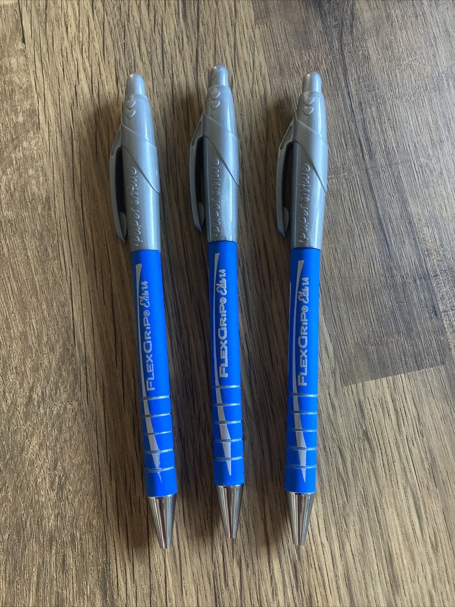 Paper💕Mate FlexGrip ELITE Blue Retractable Ball Pens PENS B/NEW