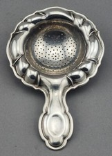 Art Deco Teesieb 800er Silber Chippendale Gebr&uuml;der K&ouml;berlin Deutschland  (122)