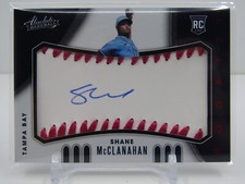 SHANE McCLANAHAN 2021 ABSOLUTE ROOKIE RC AUTOGRAPH AUTO #18/35- RAYS!!