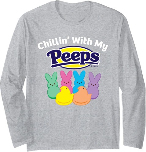 Peeps Easter Chillin' With My Peeps Long Sleeve T-Shirt