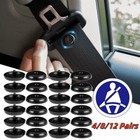4/8/12 Pairs Car Clips Seat Belt Stopper Buckle Holder Fasteners Stop Button