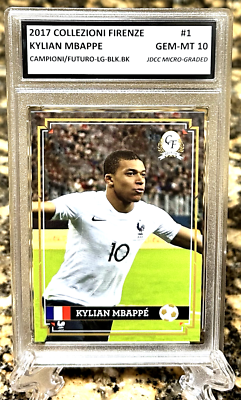 その他 mbappe psa10 KYLIAN MBAPPE 2017 Collezione Firenze GRADED GEM-MT 10 Campioni