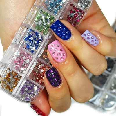 GADGETCKING 3000 Nail Art Rhinestone Diamante Crystal Gems Tips Decoration Glitter Decor 3D