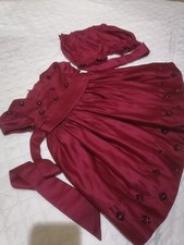 Kids Girl's Dresses Red Dress Polyester Ages 12 to 24M Party Flower Beautiful