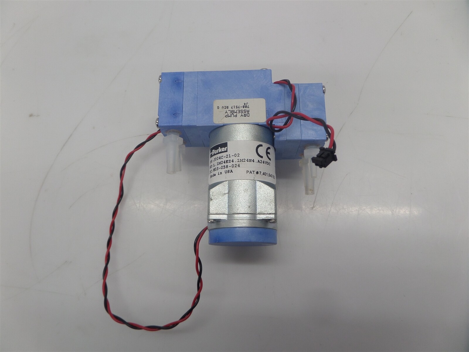 Parker J004C-21-02 Dry Air Pump Assembly 24VDC