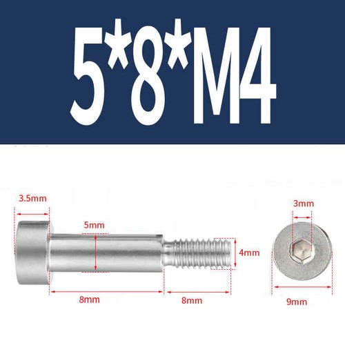 Tornillo de hombro de paso hexagonal interior M2 M2,5 M3 M4 M5 M6 M8 M10 acero inoxidable V2A A2 - Imagen 55 de 169
