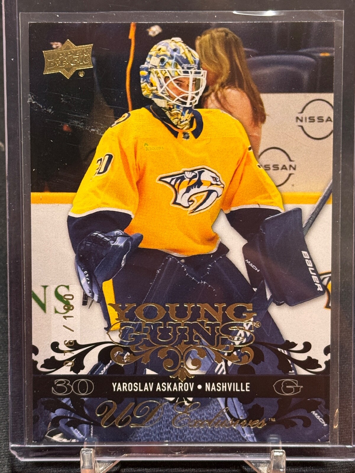 2023-24 Upper Deck Extended Young Guns Retro Exclusives Yaroslav Askarov #76/100