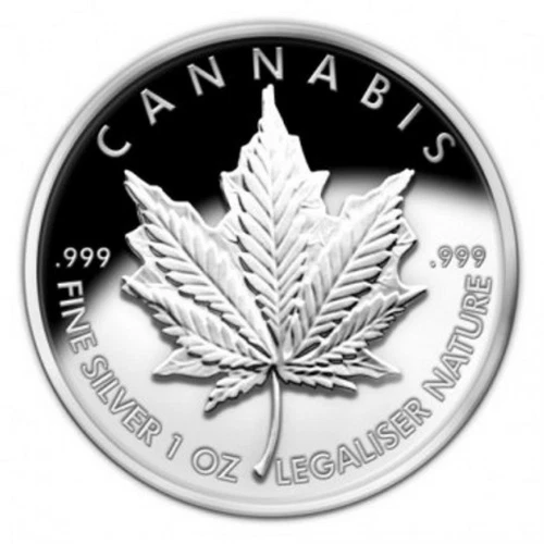 2014 Silver Shield "CANNABIS" - 1oz Silver Proof Medallion