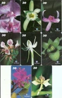 BRAZIL 2001 ORCHIDS PHONECARDS set if 8 Phone cards TELEMAR AM