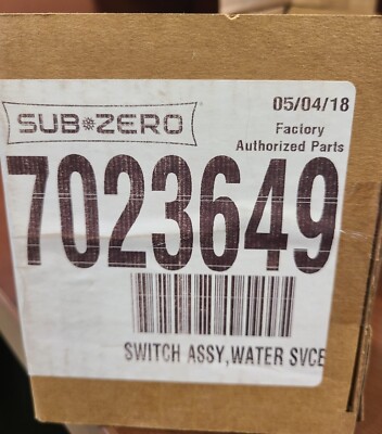 SUB-ZERO PART# 7023649 WATER SWITCH ASSEMBLY FOR DISPENSER BI SERIES NEW!