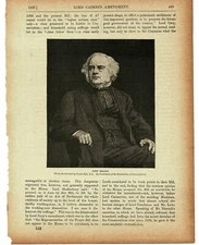 John Bright, British Statesman, Book Illustration (Print), c1895