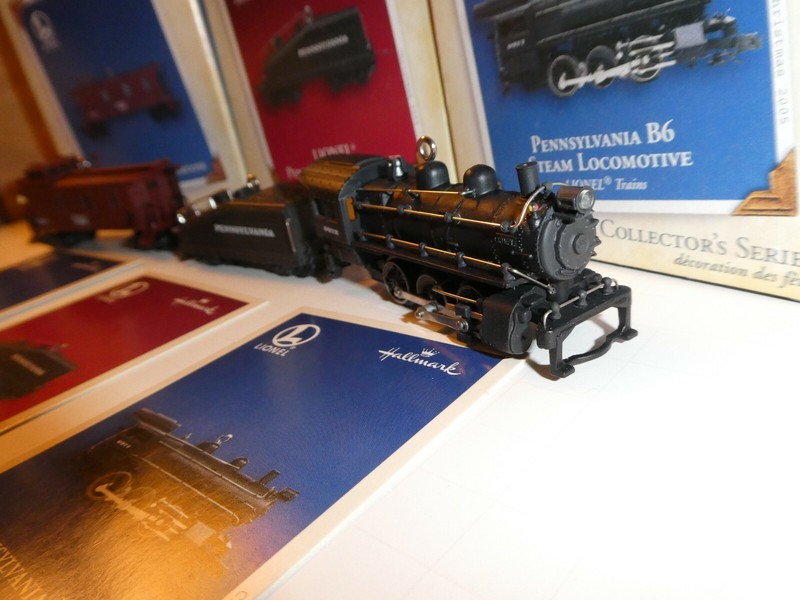 Hallmark Keepsake ornaments Pennsylvania B6 Steam Locomotive, B6 Tender & 717 Ca