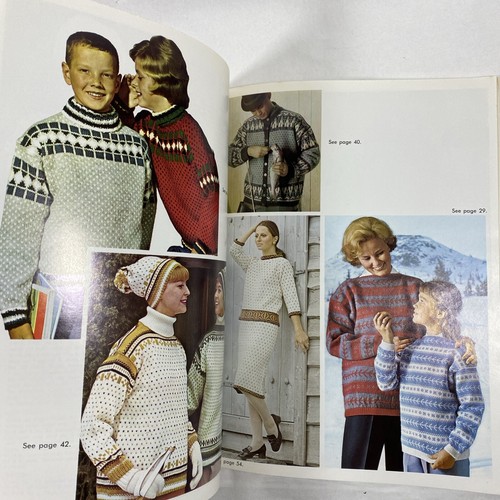 Knit Your Own Norwegian Sweaters Instructions Sweaters Hats Mittens Gloves 1974 - Picture 11 of 13