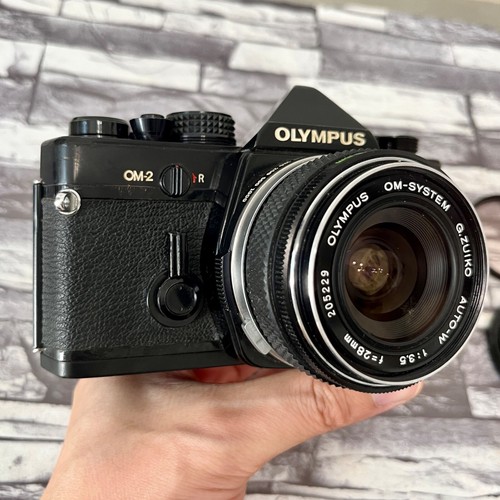 OLYMPUS OM2 SLR 35mm Film Camera w/ G.ZUIKO AUTO-W 28mm F3.5 Lens! From Japan - Picture 11 of 24