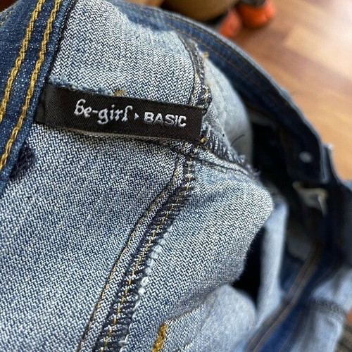 Be-Girl Basic Jumpsuit Womens 2XL Medium Idigo Distressed Denim Long Overalls - Picture 9 of 14