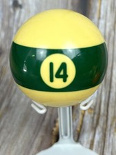 Vintage Replacement Billiard Pool Ball 2 1/4" Diameter Number 14 Blue Stripe