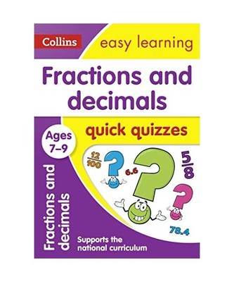 Fractions & Decimals Quick Quizzes Ages 7-9: Ideal for Home Learning, Collins Ea