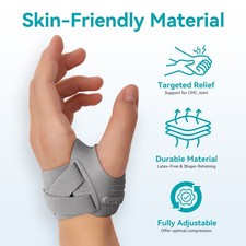 1/2 Pcs Thumb Support Brace CMC Joint Immobilizer Orthosis Tendonitis Relief