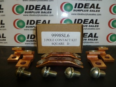 Square D 9998-SL-6 Size 3 2-Pole Motor Starter Contact Kit Ser.B 100A 9998SL6-Fa