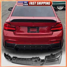REAL CARBON Rear Bumper Diffuser Lip for BMW 2 Series F22 F23 M240i M-Sport 14UP