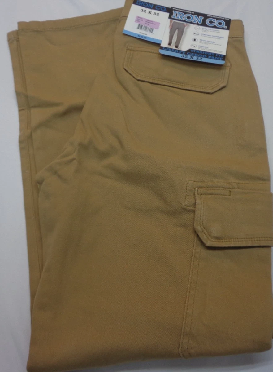 IRON Co. Clothing Liberty Stretch Fabric Cargo Pant 32x32 Boardwalk Khaki