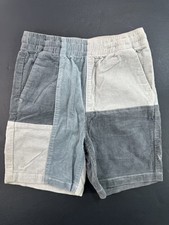 PacSun Shorts Volley Corduroy Patchwork Pull On Preppy Color Block Youth Sz 10