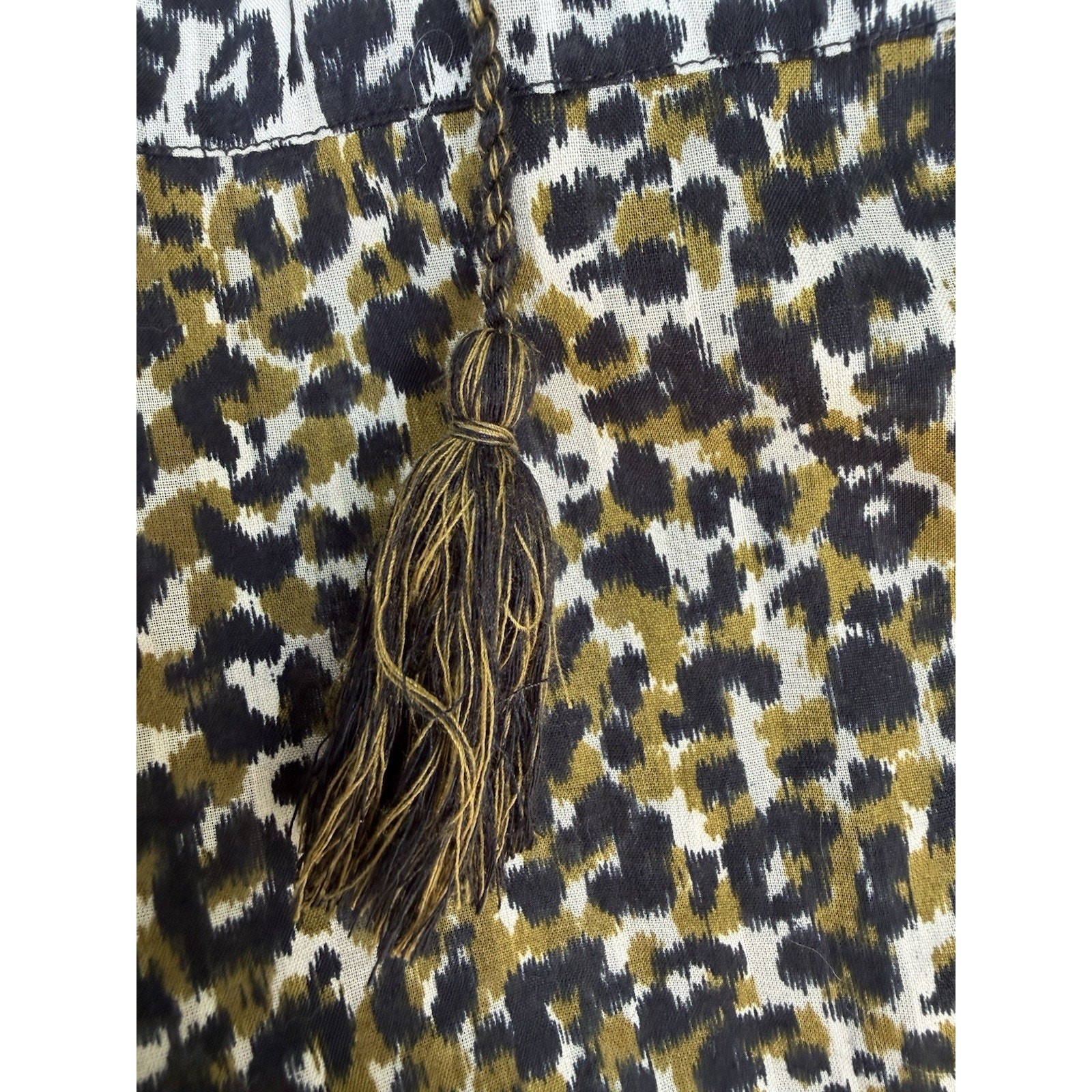 Ulla Johnson Blouseruffled leopard print cotton  … - image 4