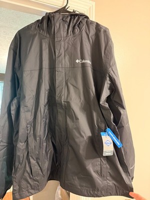 Black mens columbia rain jacket