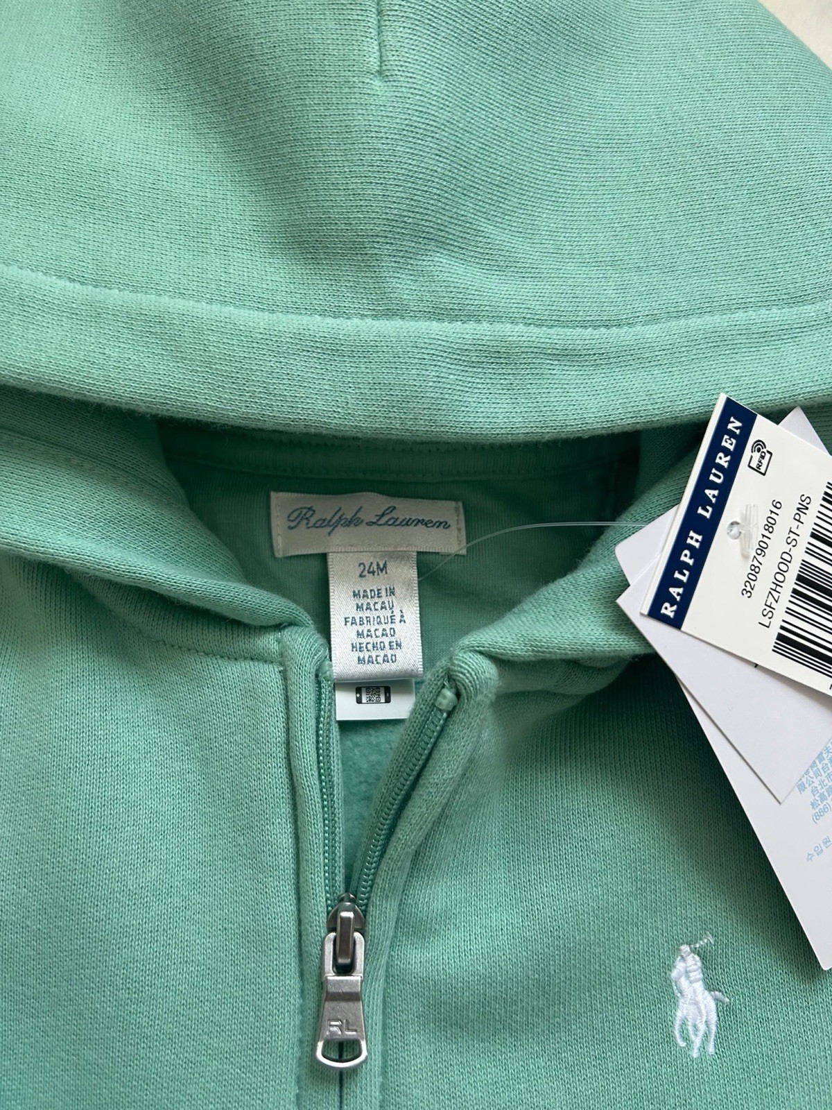 Boys Ralph Lauren Tracksuit set 18 24 Months NEW with Tags Green image 3