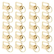 Key Fob Hardware,20 PCS 1 Inch Key Fob Keychain with Keychain Rings for Key C...