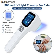 308nm 49 Diodes Handheld Ultraviolet Lamp Light Therapy Blue Light Phototherapy