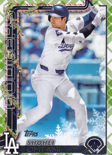 2025 Topps Topps Holiday Plaid Shohei Ohtani card #H200. nrmt-mt