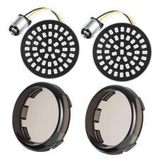 New 1157 LED Motorcycle Rear Turn Signals Bulbs 2 Inch Bullet Lights with
