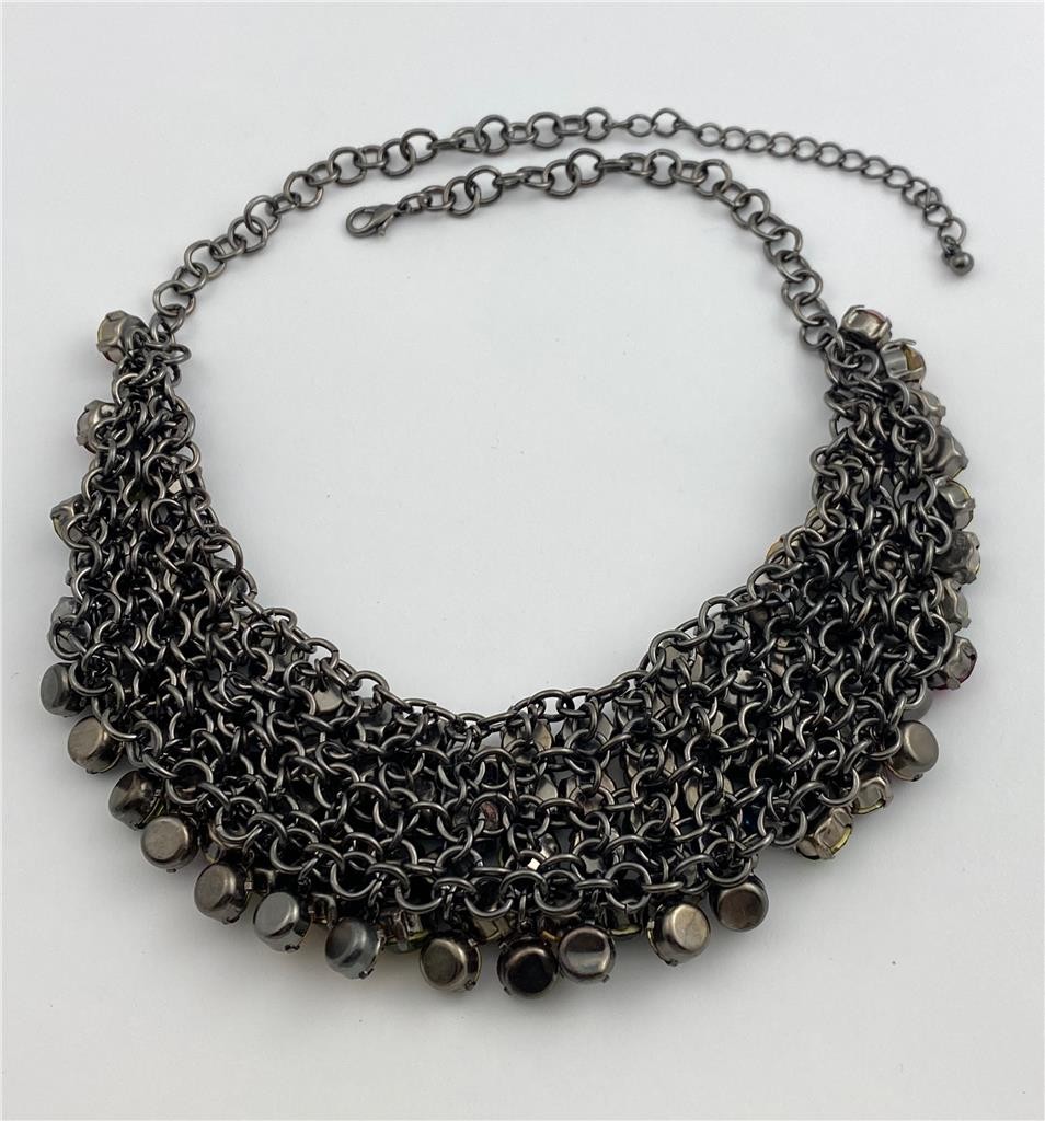 Multicolor 8MM Rhinestone Dangles Adjustable Bib … - image 3