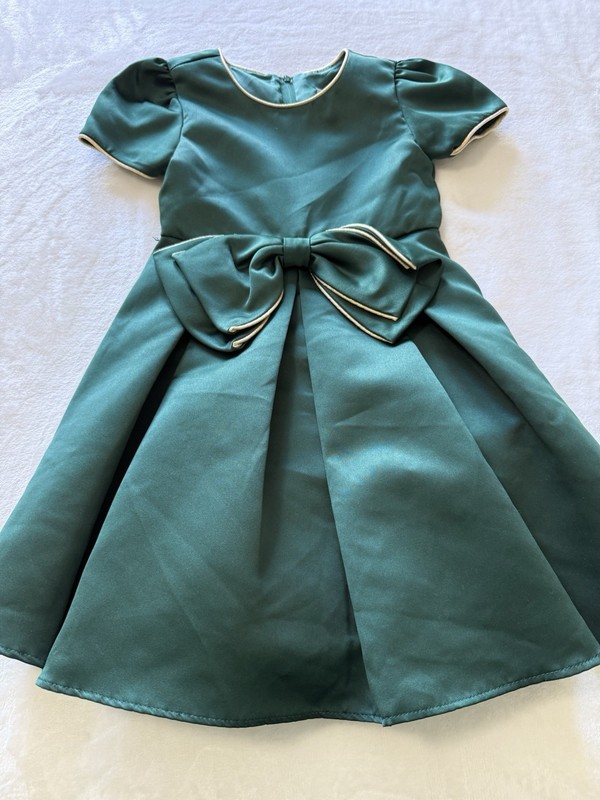 New Rare Editions Girl’s Size 5 XS X-Small Semi Formal Green Girls Dress Outfit