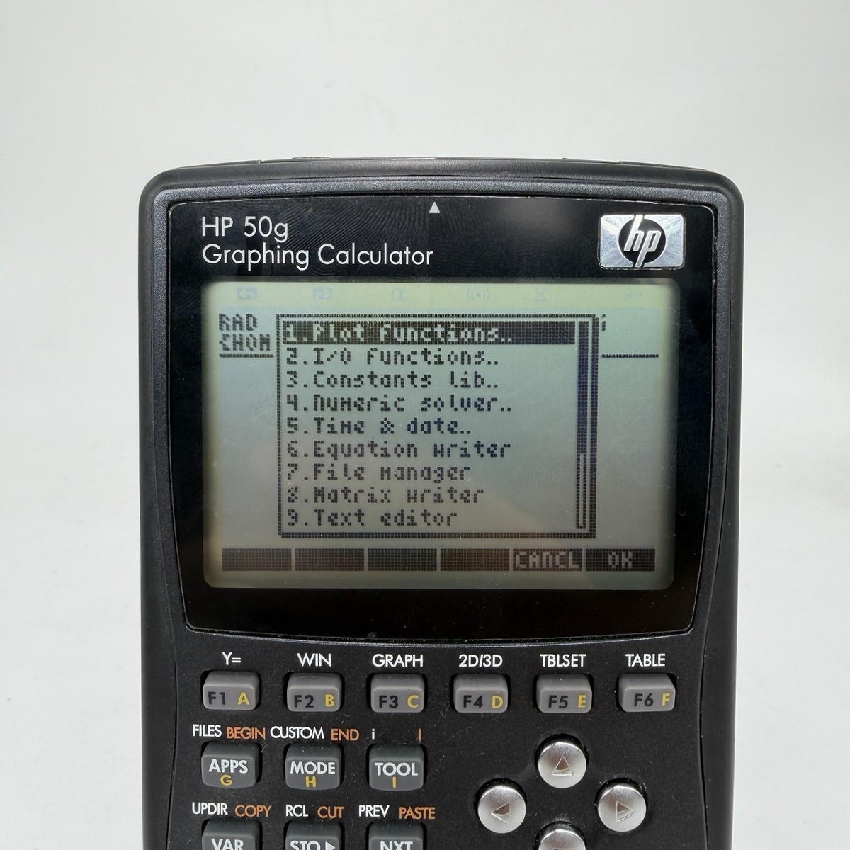 HP 50g Graphing Calculator Programmable Scientific Vintage Hewlett 
