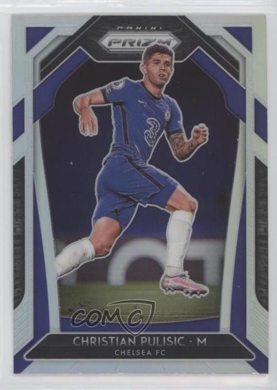 2020-21 Panini Prizm Premier League Silver Prizm Christian Pulisic #221 e0v