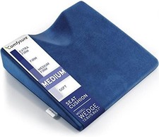Wedge Seat Cushion Memory Foam for Office or Car