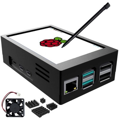 Raspberry Pi Display, 3.5 Inch Touchscreen with Raspberry Pi 5 Case, 480X320 TFT