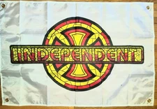 INDY Stained Glass Flag INDEPENDENT SKATES Skateboard  G+S ALVA POWELL DOGTOWN