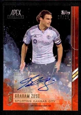 2015 Topps Apex MLS orange auto 23/25! Graham Zusi Sporting Kansas City