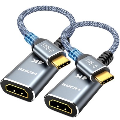 2PACK 4K USB C To HDMI Cable Adapter High Speed Type C To HDMI Video Cord
