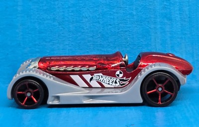 Hot Wheels Brit Speed Red Gray 1186 MJ 1 NL Mattel Track Builder 1/64 Scale 03