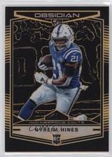 2018 Panini Obsidian Electric Etch Orange 23/50 Nyheim Hines #128 we5